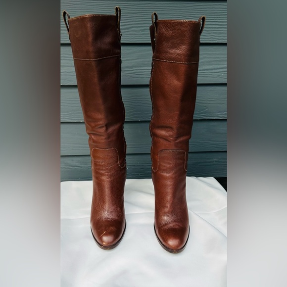 Gorgeous Banana Republic Brown Leather Knee-High Boots!! - Picture 1 of 11